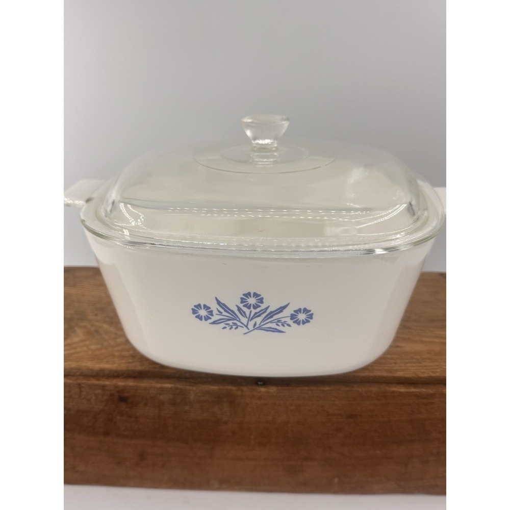 3 VTG Corning Ware Blue Cornflower Casserole Dishes with Lids Bakeware Kitchen - Picture 6 of 16